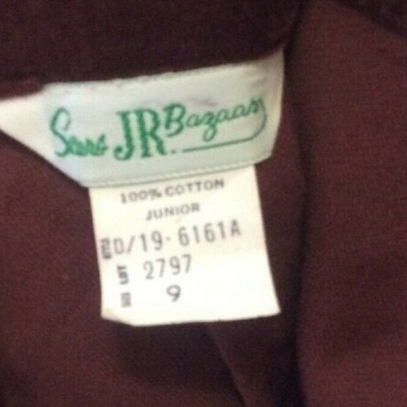 Sears Skirt Maxi Long JR Bazaar corduroy velvet 9 - Picture 6 of 6
